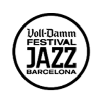 Un logotipo en blanco y negro para el festival de jazz Voll-Damm de Barcelona