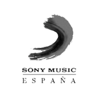 Un logotipo en blanco y negro para Sony Music España.