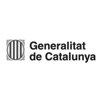 El logotipo de la Generalitat de Cataluña es un logotipo en blanco y negro.