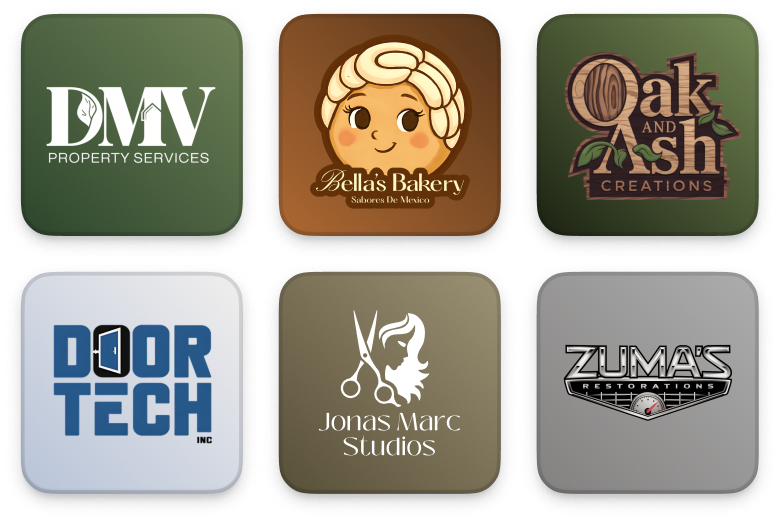 Website design software interface with a form to 