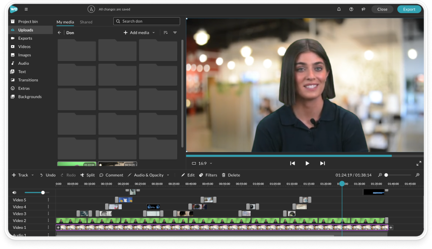 Screenshot of a website builder interface with editing tools. The main screen shows a handyman services website.