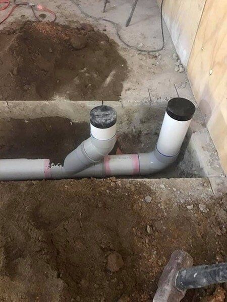 Drainage installed underground for new house in Port Macquarie