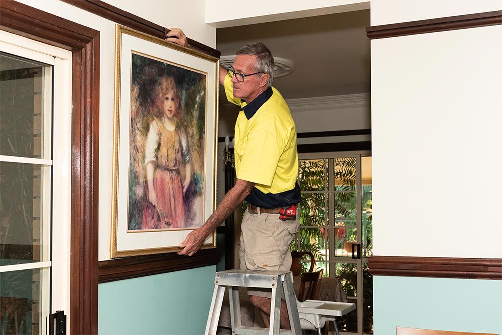 All Sorts Of Jobs Handyman Hanging A Picture
