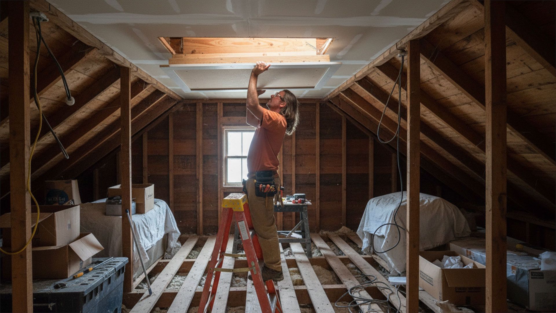Attic Ladder Installation Completed By Handyman In Peregian Springs