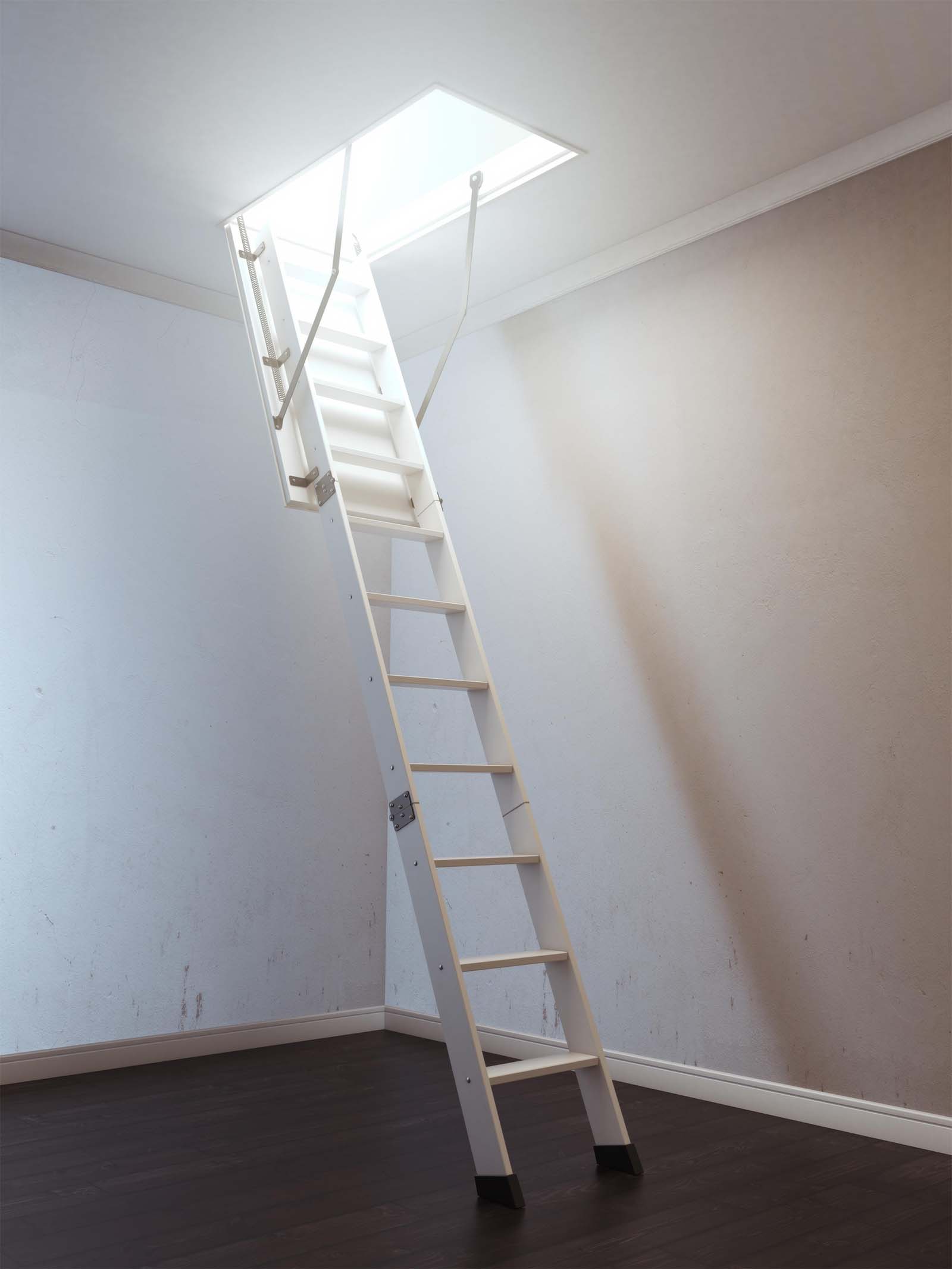 Attic Ladder Installed To Access A Ceiling Space
