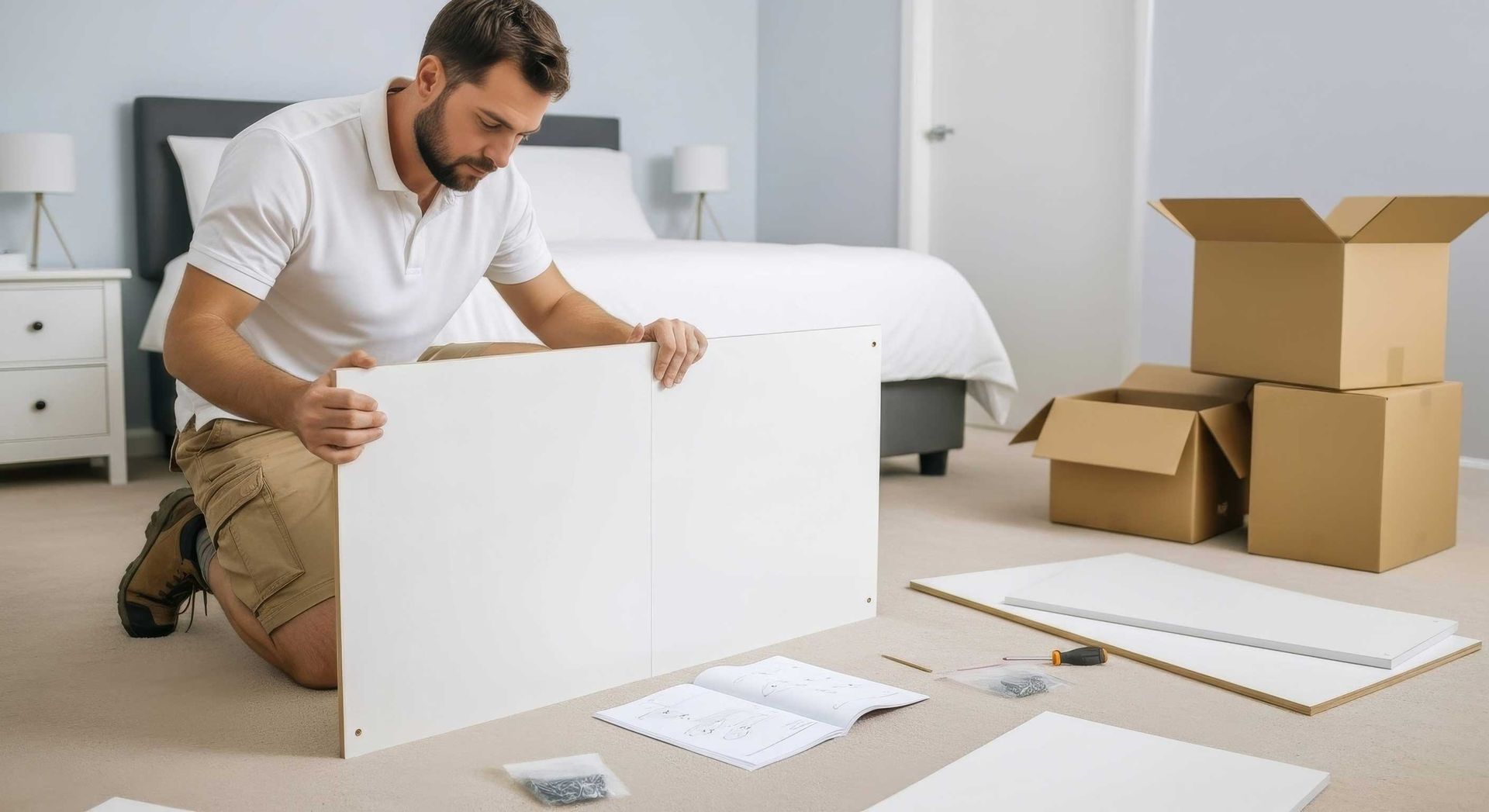 Handyman Assembling Flat Pack Furniture Meridan Plains
