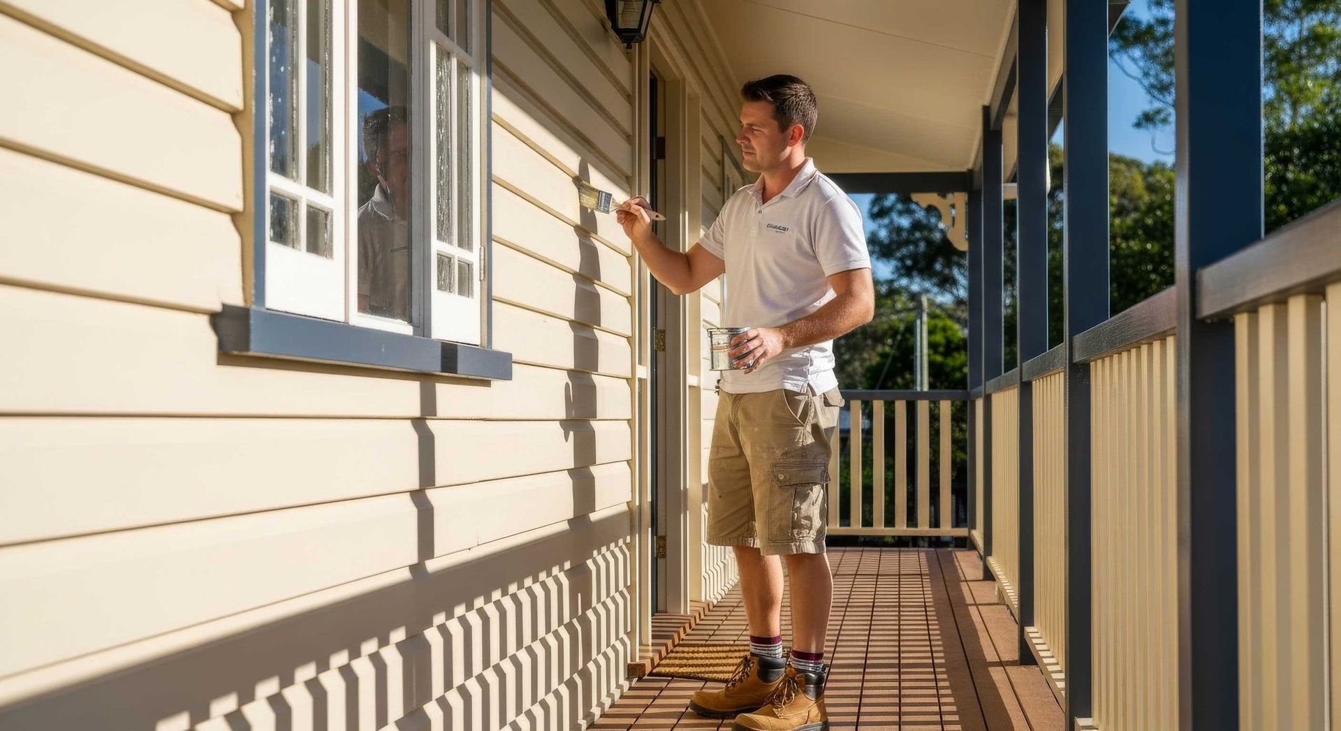 Outdoor Painting Touch Ups By Handyman Baringa