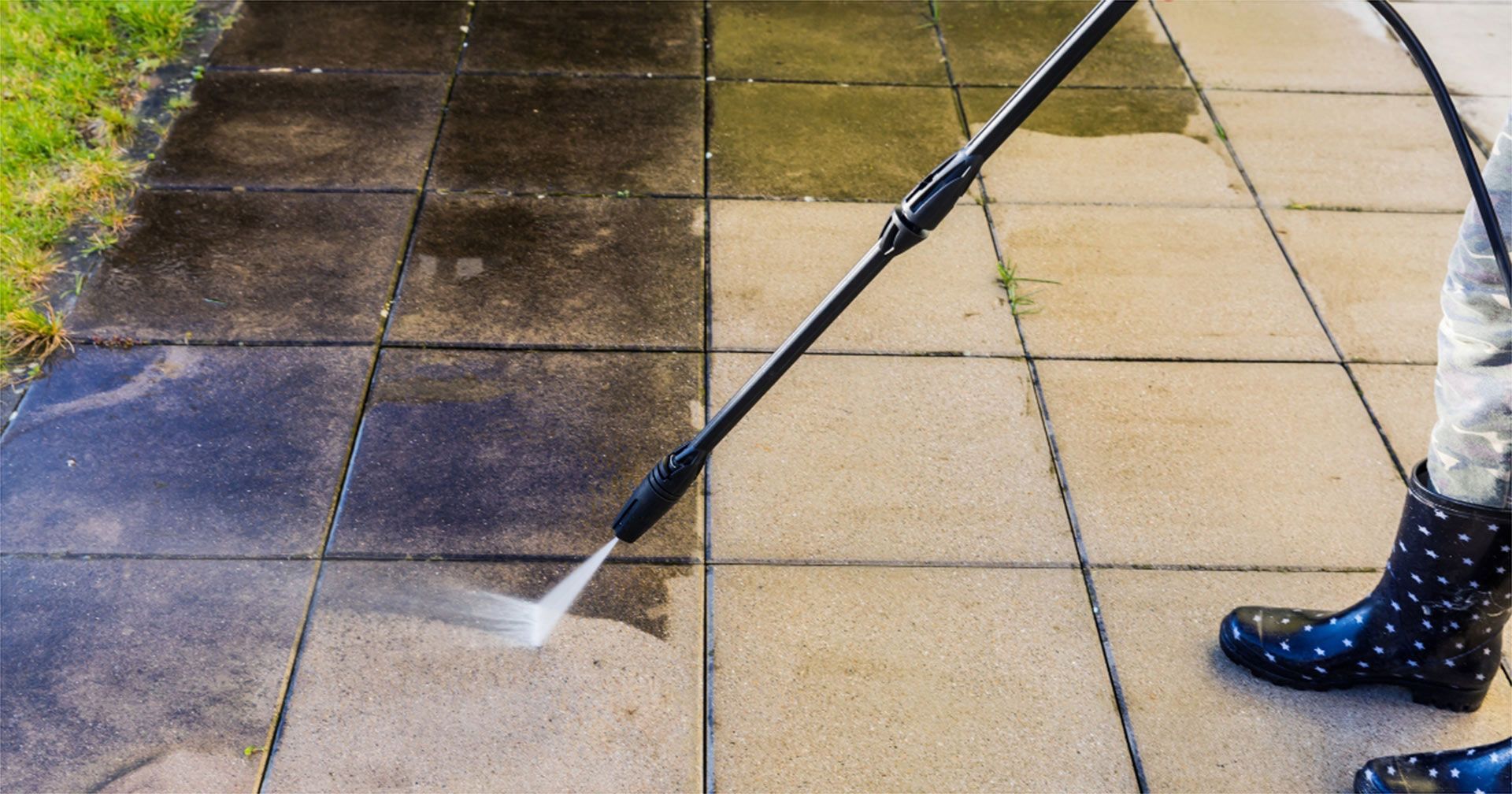 Driveway Pressure Cleaning Service Outside Coastal Home Peregian Beach