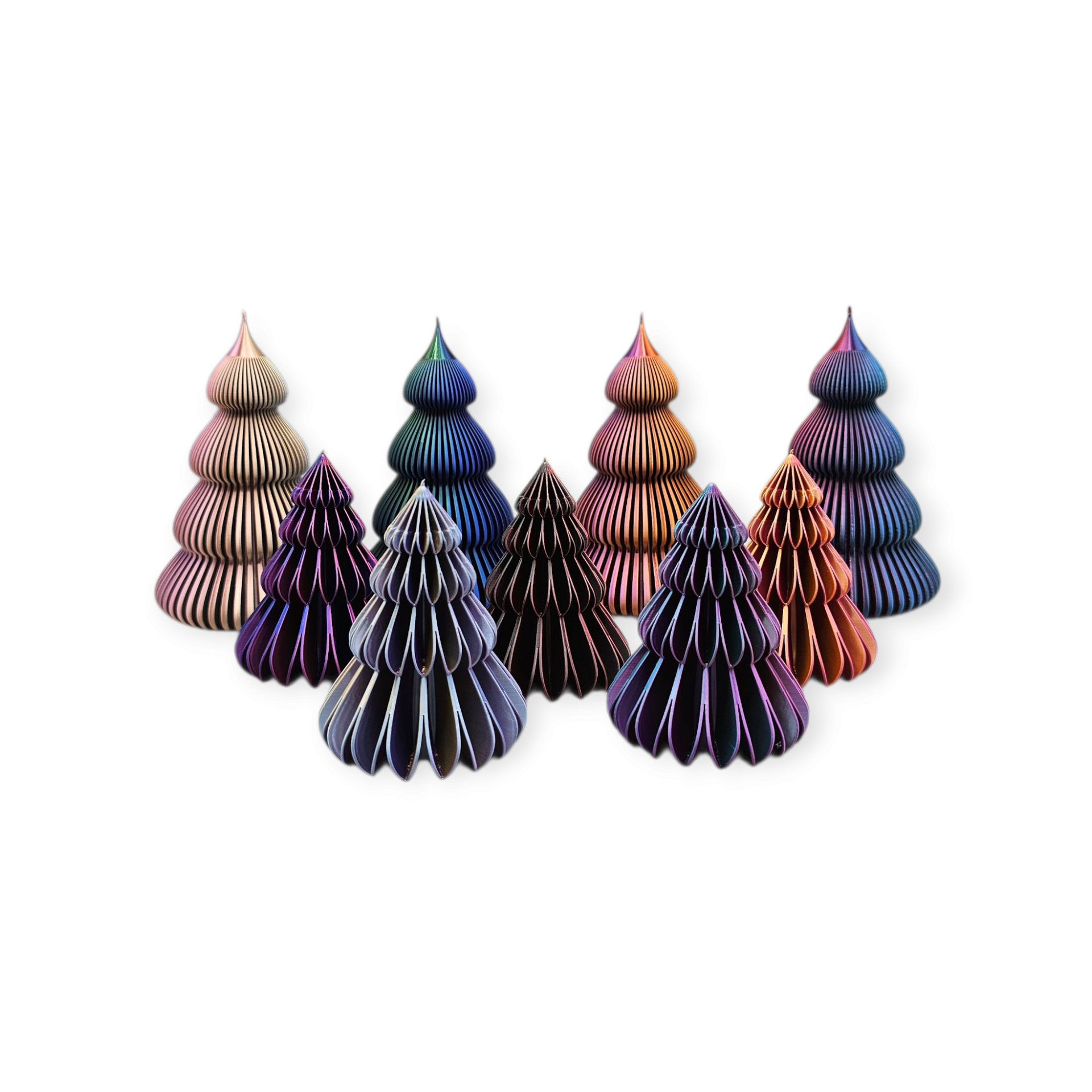 3D Geprint Decoratief Kerstboompje – Meerkleurig