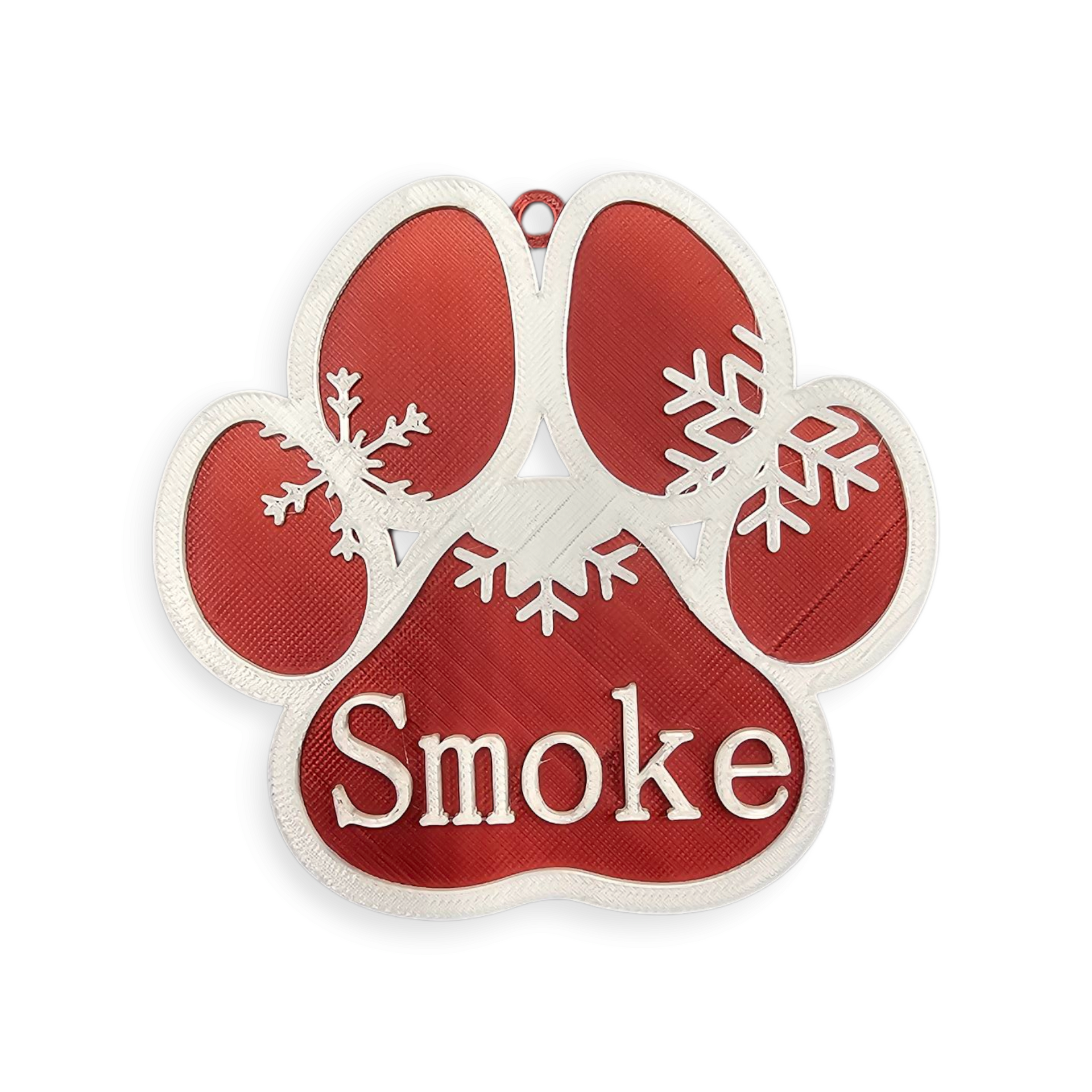 Hondenpoot kerst ornament - persoonlijk - met naam