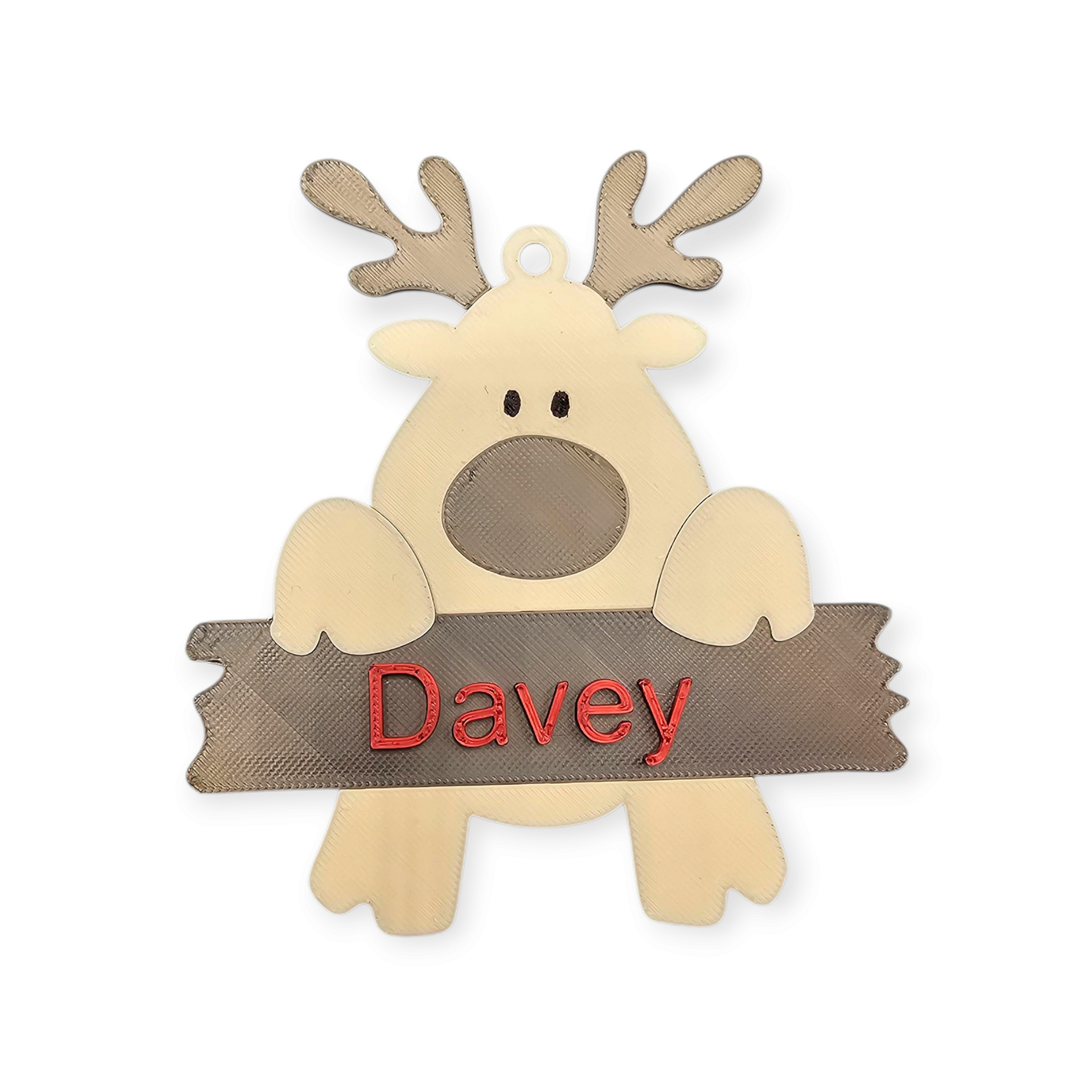 Rendier kerst ornament - gepersonaliseerd - Cadeau