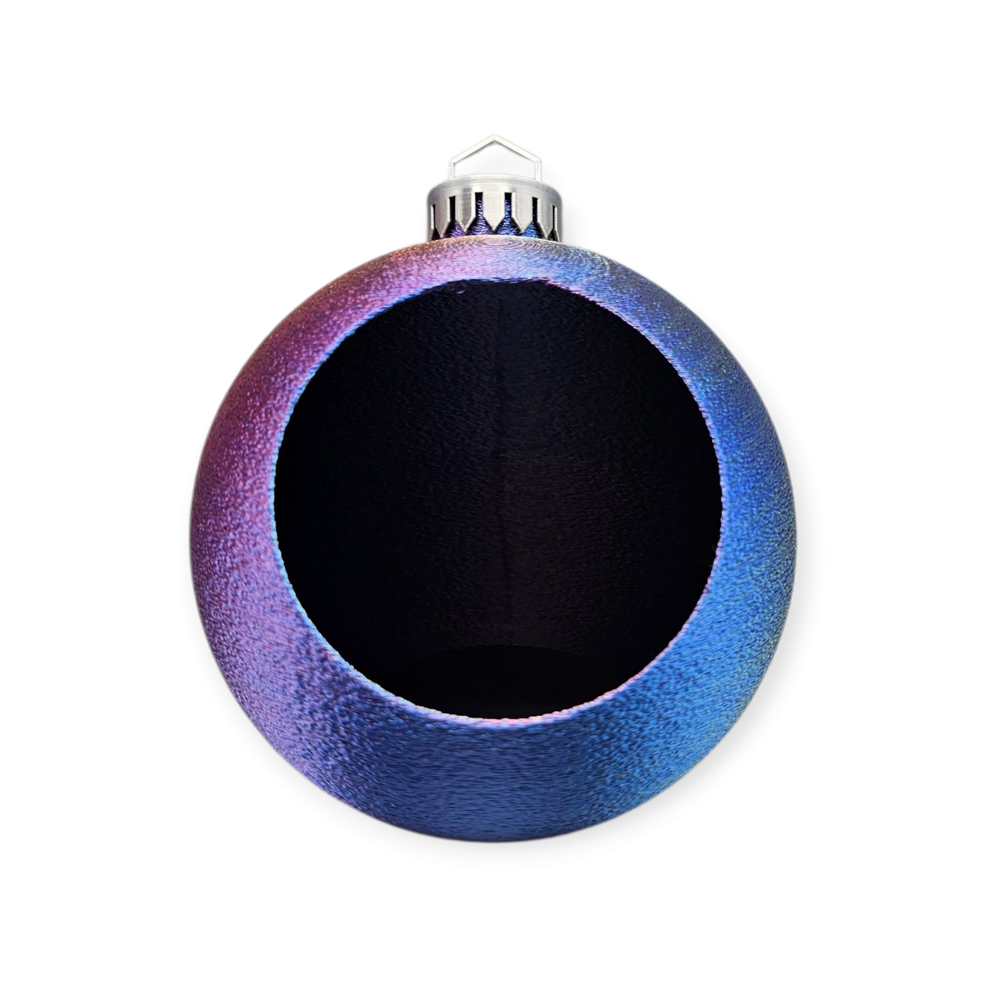 3D-geprinte Kerstbal met Opbergruimte – Unieke meerkleurige decoratie - fuzzy print