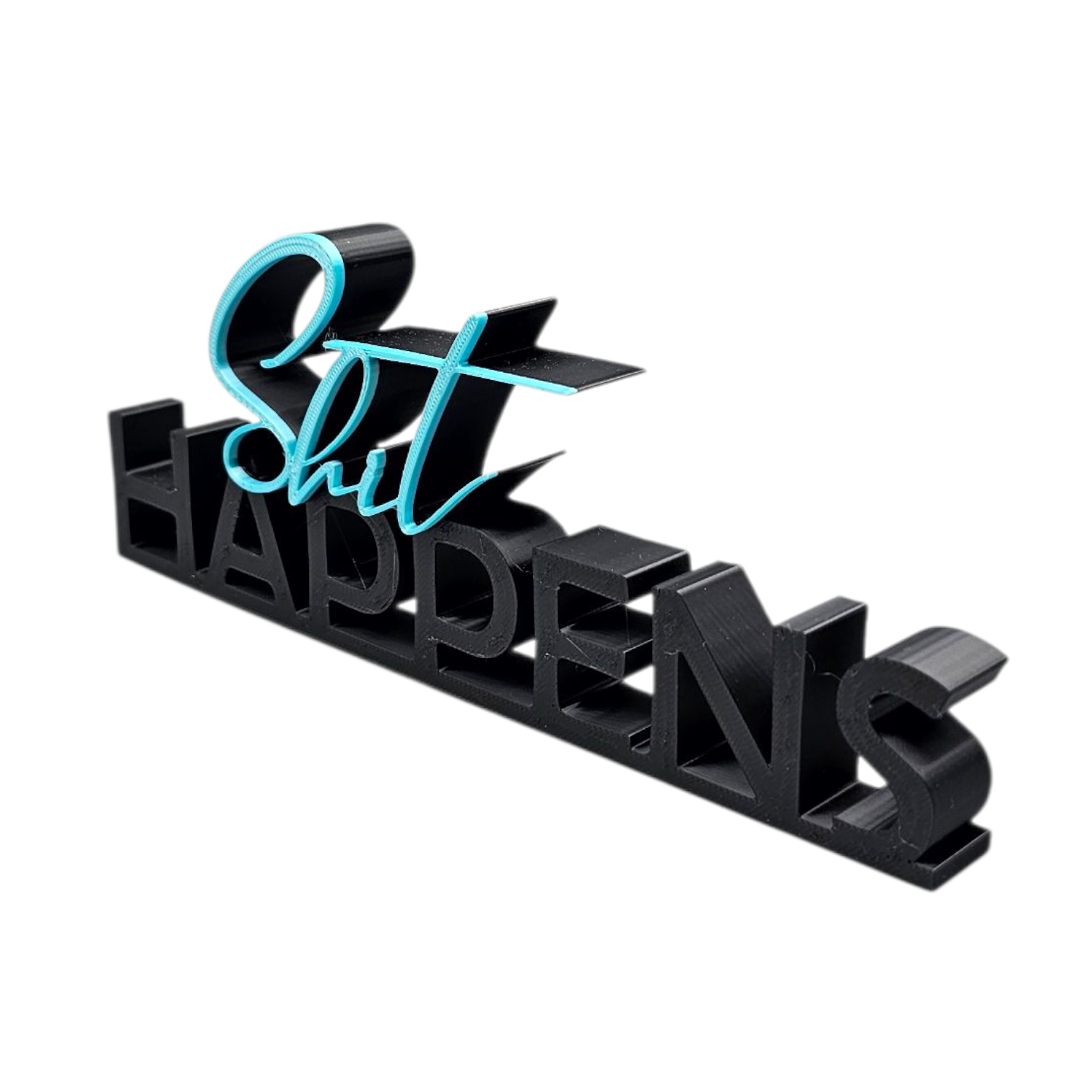 Shit Happens lettering - decoratie