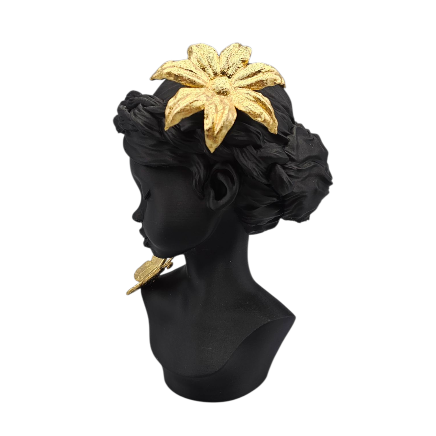 Luxury Layerzz – Midnight Bloom - Gold Edition - kunstbeeld