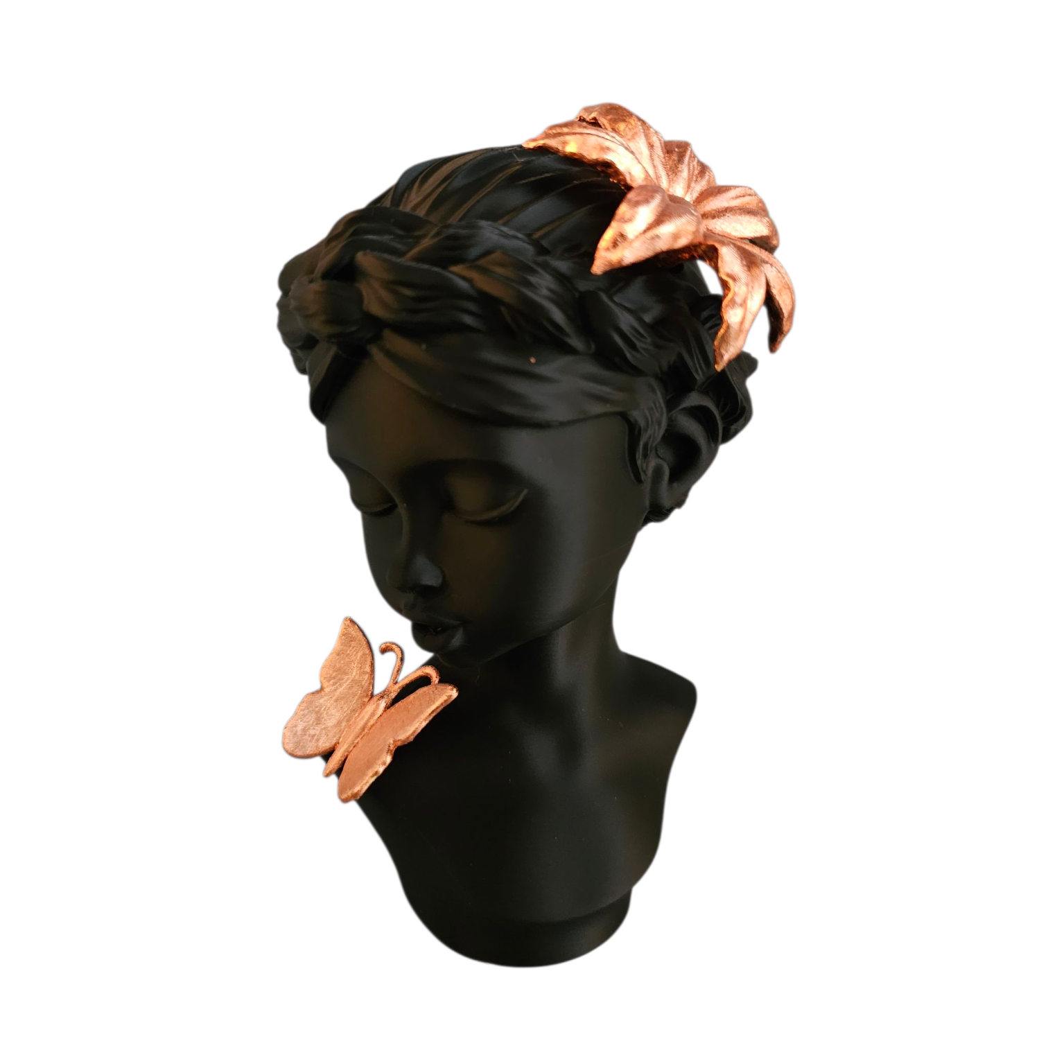 Luxury Layerzz – Midnight Bloom - Rose Gold Edition - kunstbeeld