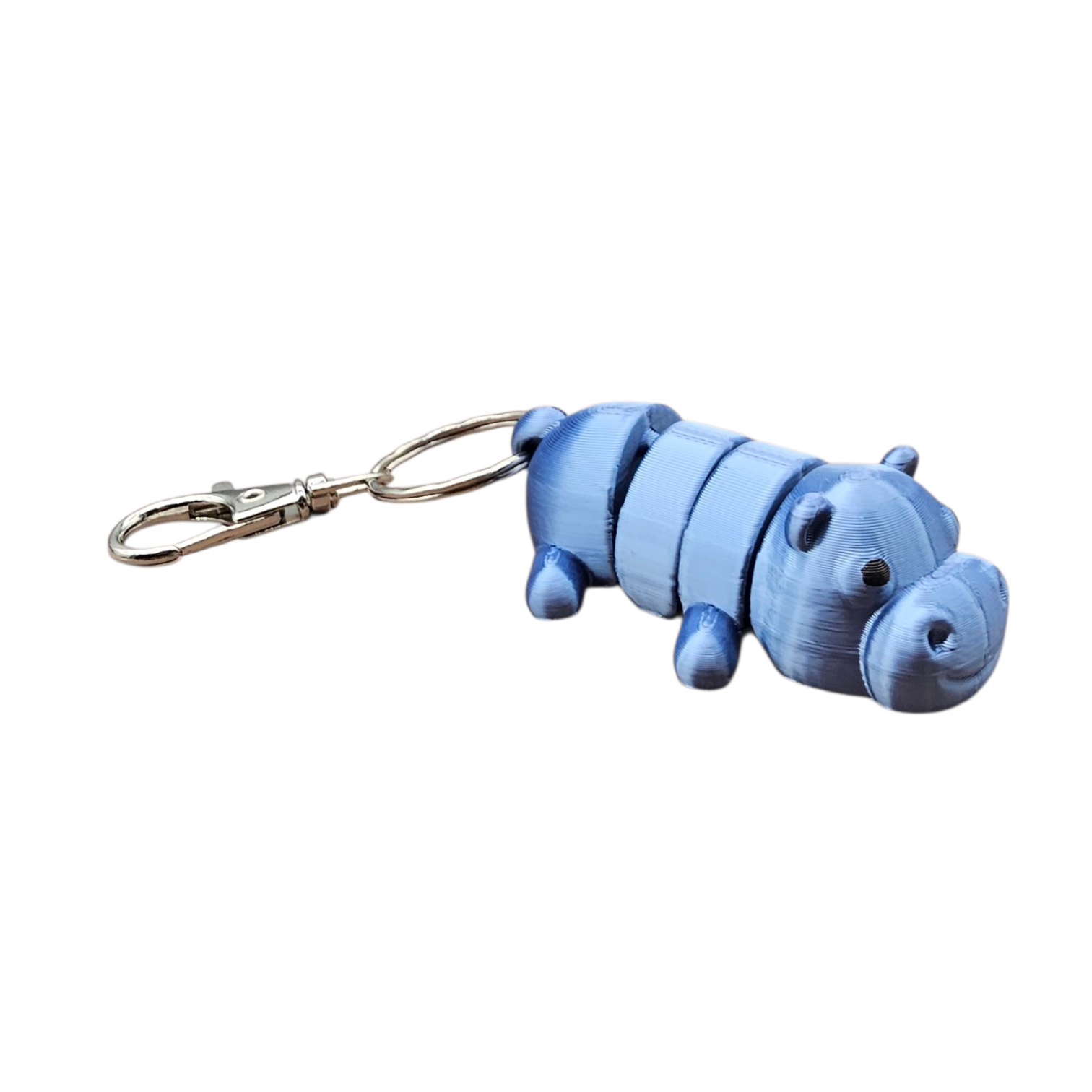 Flexi Nijlpaard Sleutelhanger – Blauw