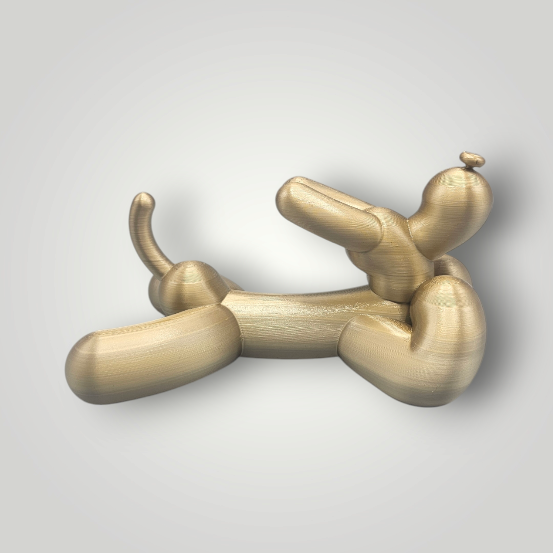 Ballon hond relaxed 3D geprint - grappig - meerkleurig - uniek