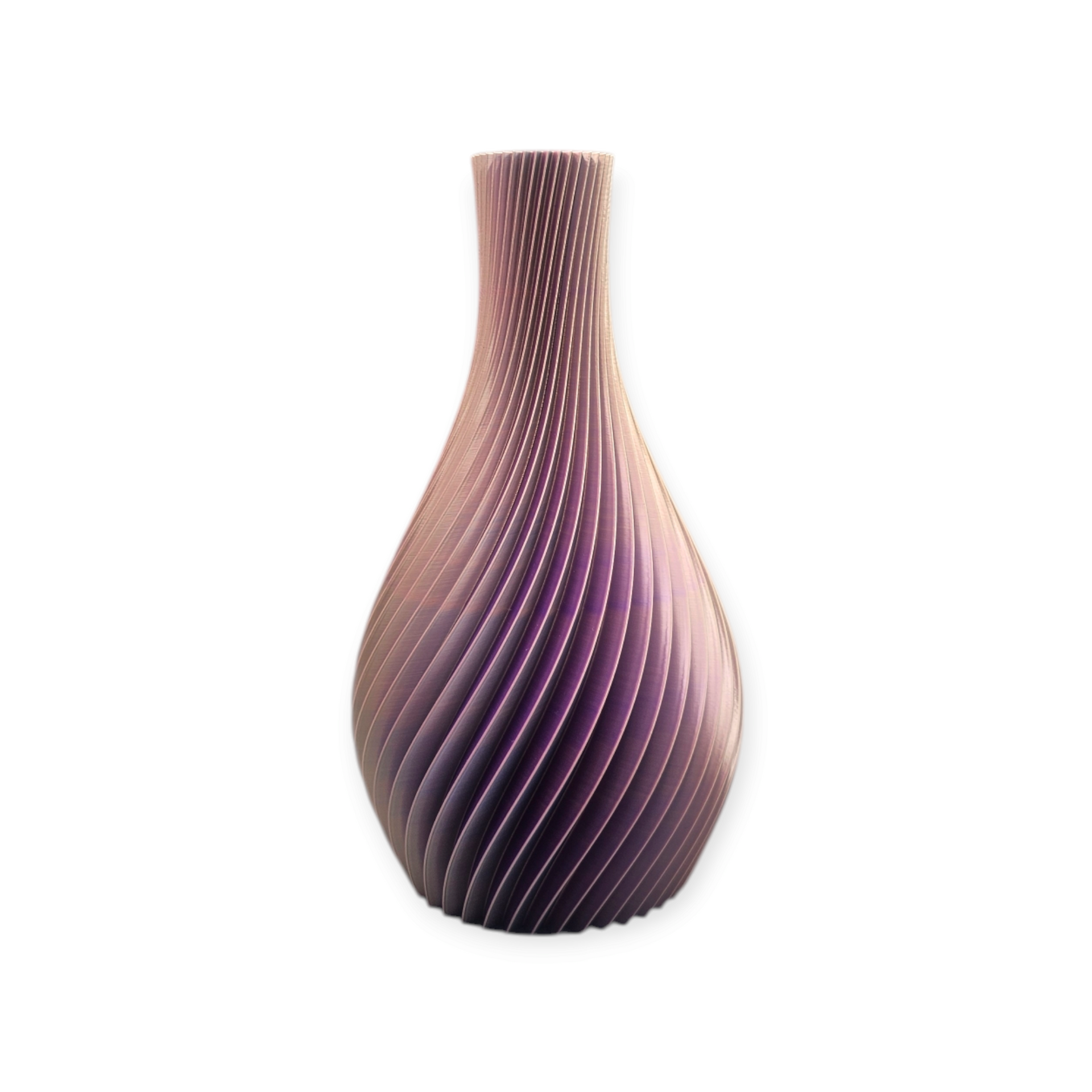 Droog/zijdebloemen Vaas Pyriet - 3D geprint - uniek - meerkleurig - stijlvol - 14 beschikbare kleuren