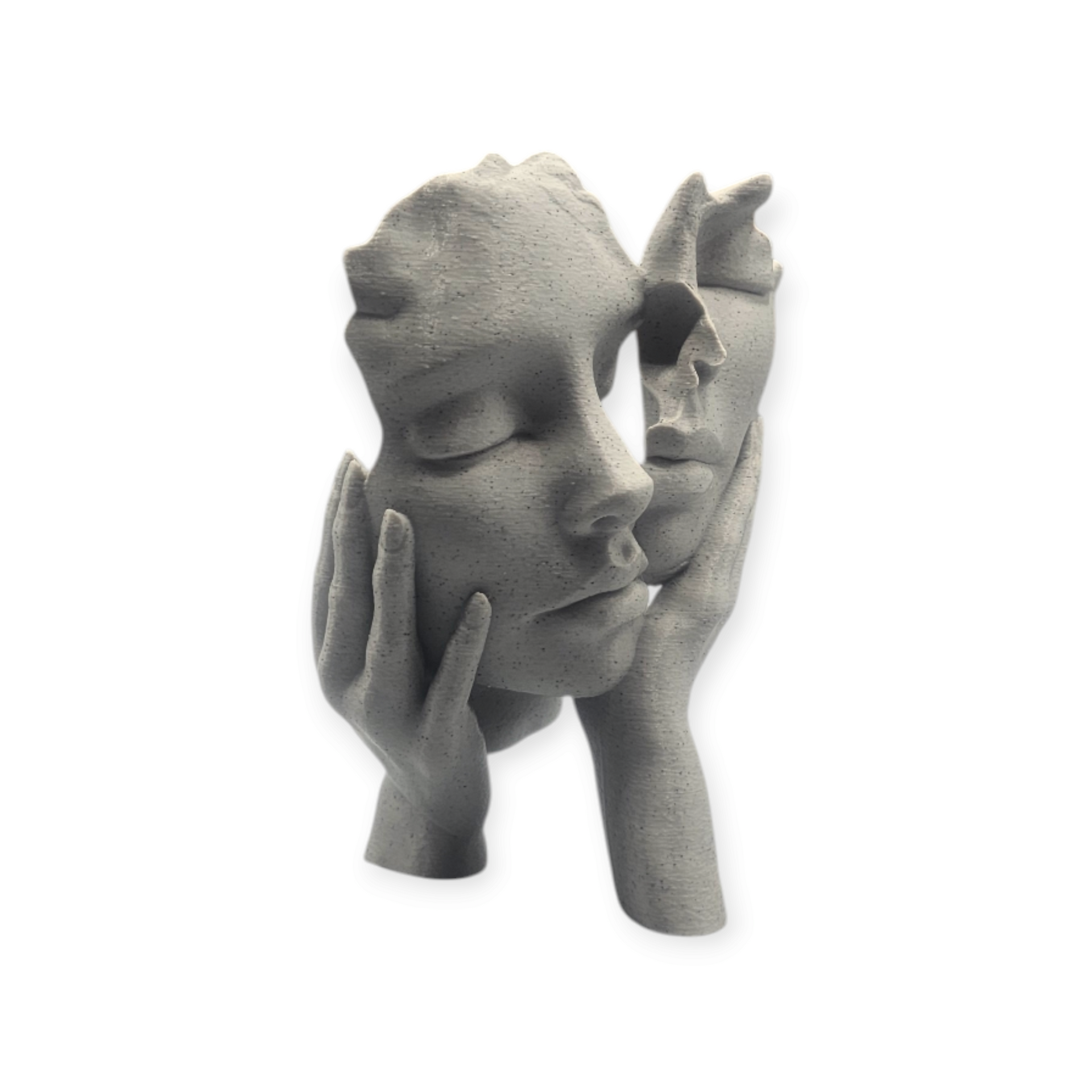 Embrace of souls- 3-D geprint beeld in stonelook