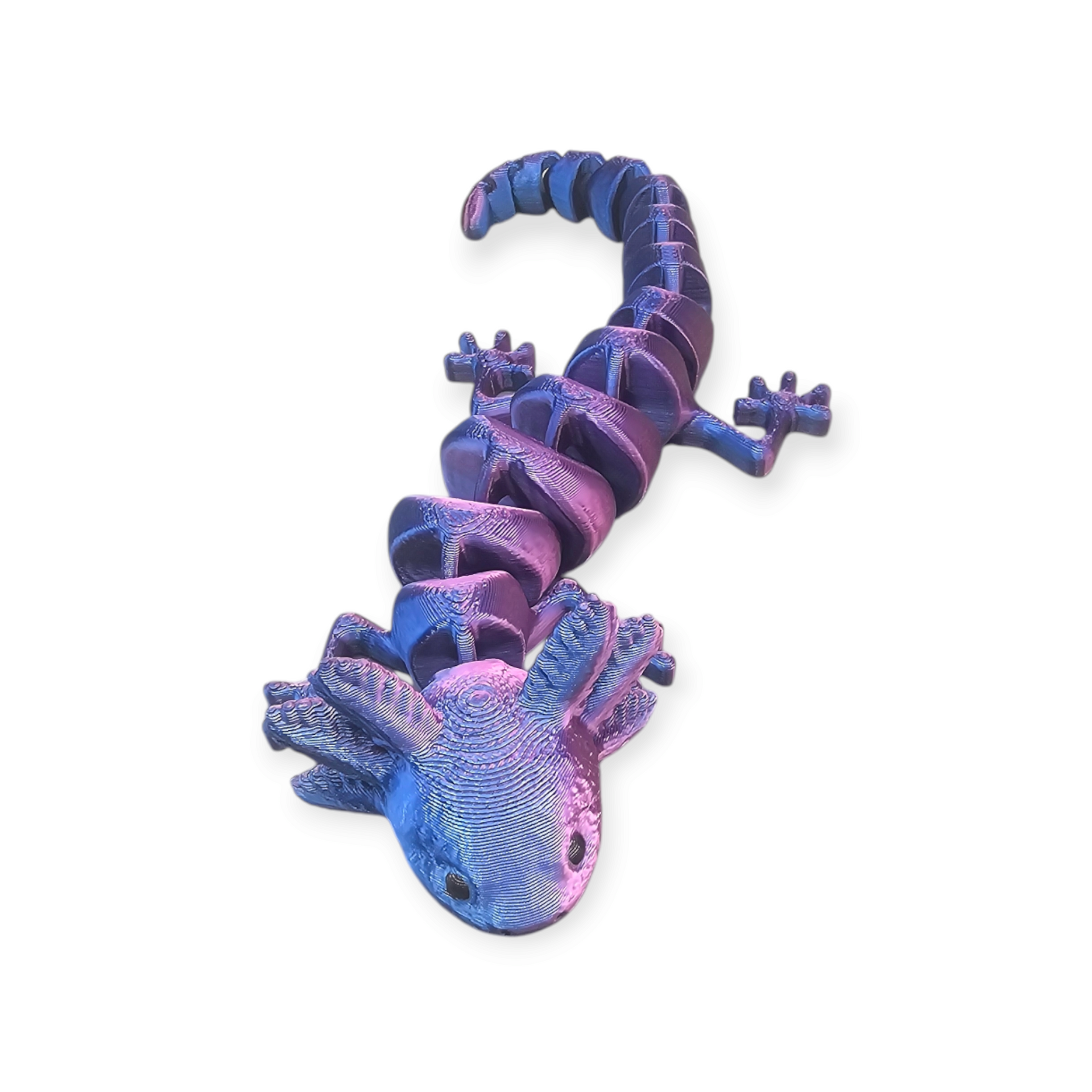 flexi axolotl fidget toy 3D geprint - ontspanning
