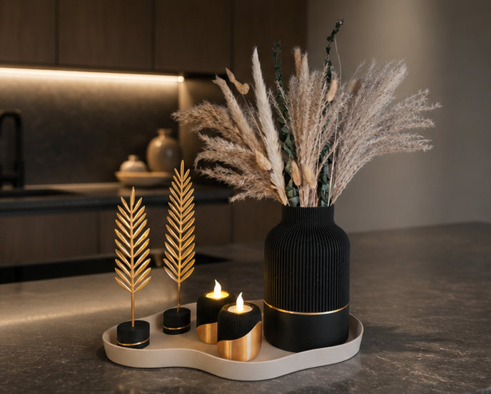 Complete Woondecoratie Set — Luxury Nature Glow - duurzaam - japandi - handgemaakt - uniek