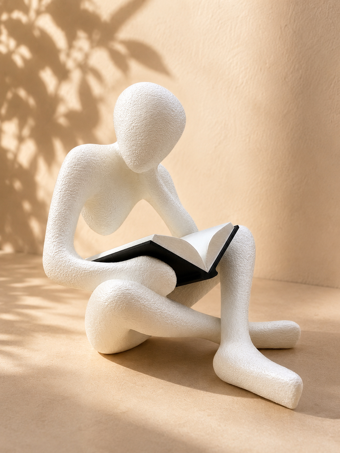 NObody Lezend Beeldje | 3D Geprint Decoratiebeeld met Fuzzy Skin - diverse kleuren