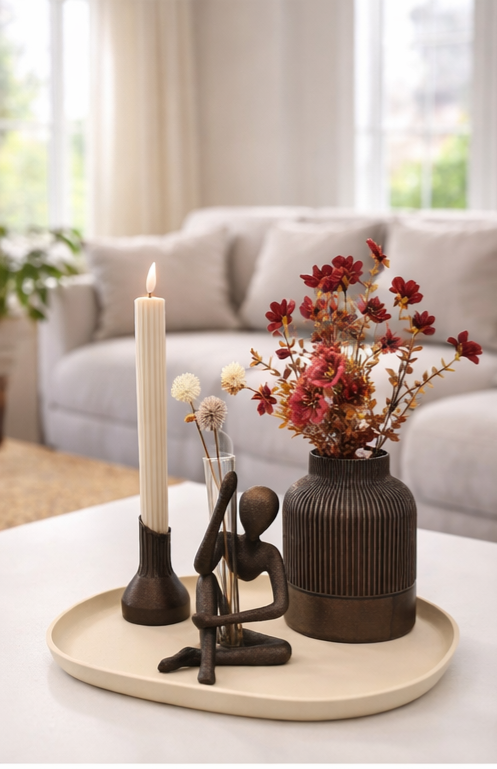 Complete Woondecoratie Set — Rustic Harmony - tafeldecoratie - handgemaakt - uniek