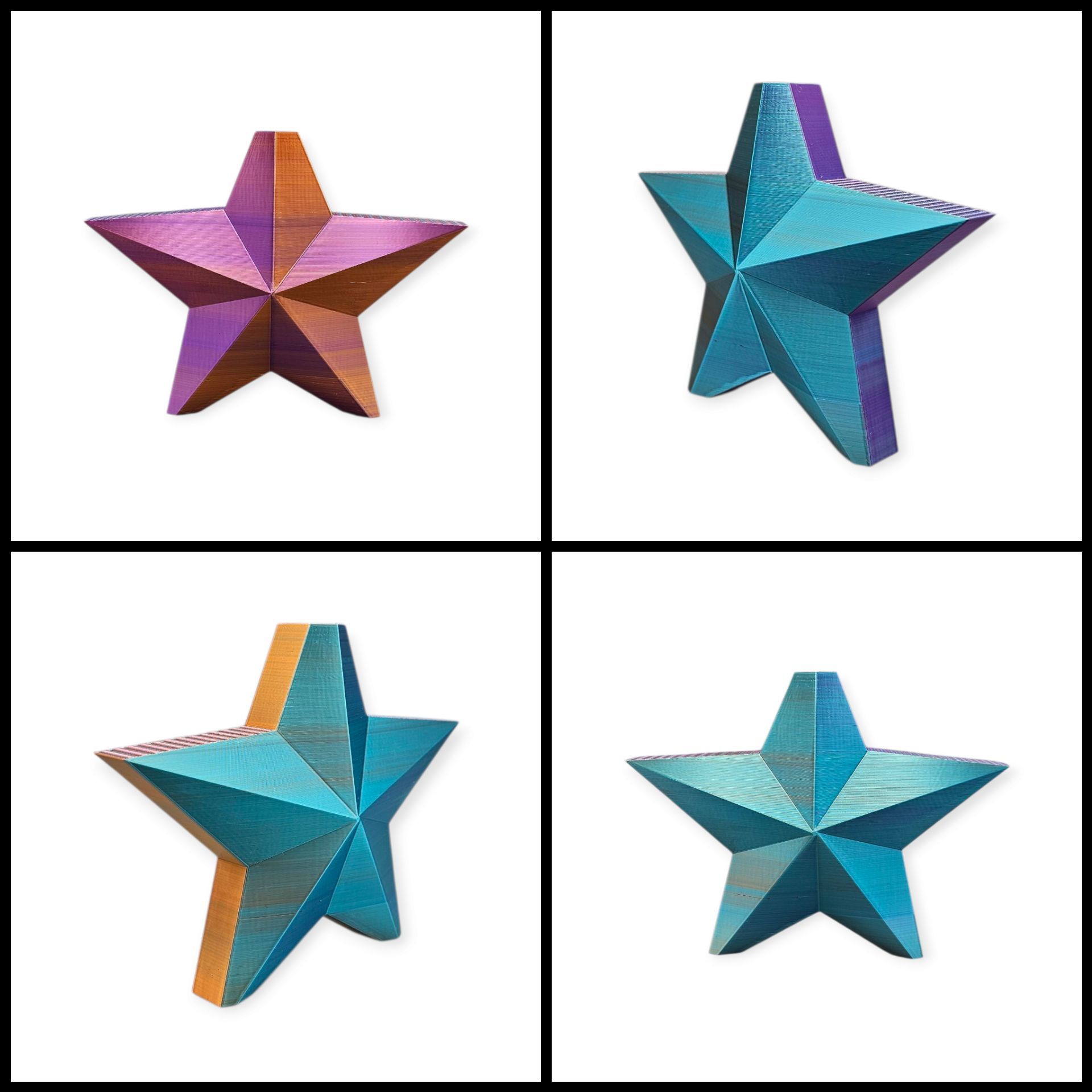 3D-geprint Kerstvaasje – Uniek multicolor design | Moderne decoratie in limited edition kerstkleuren