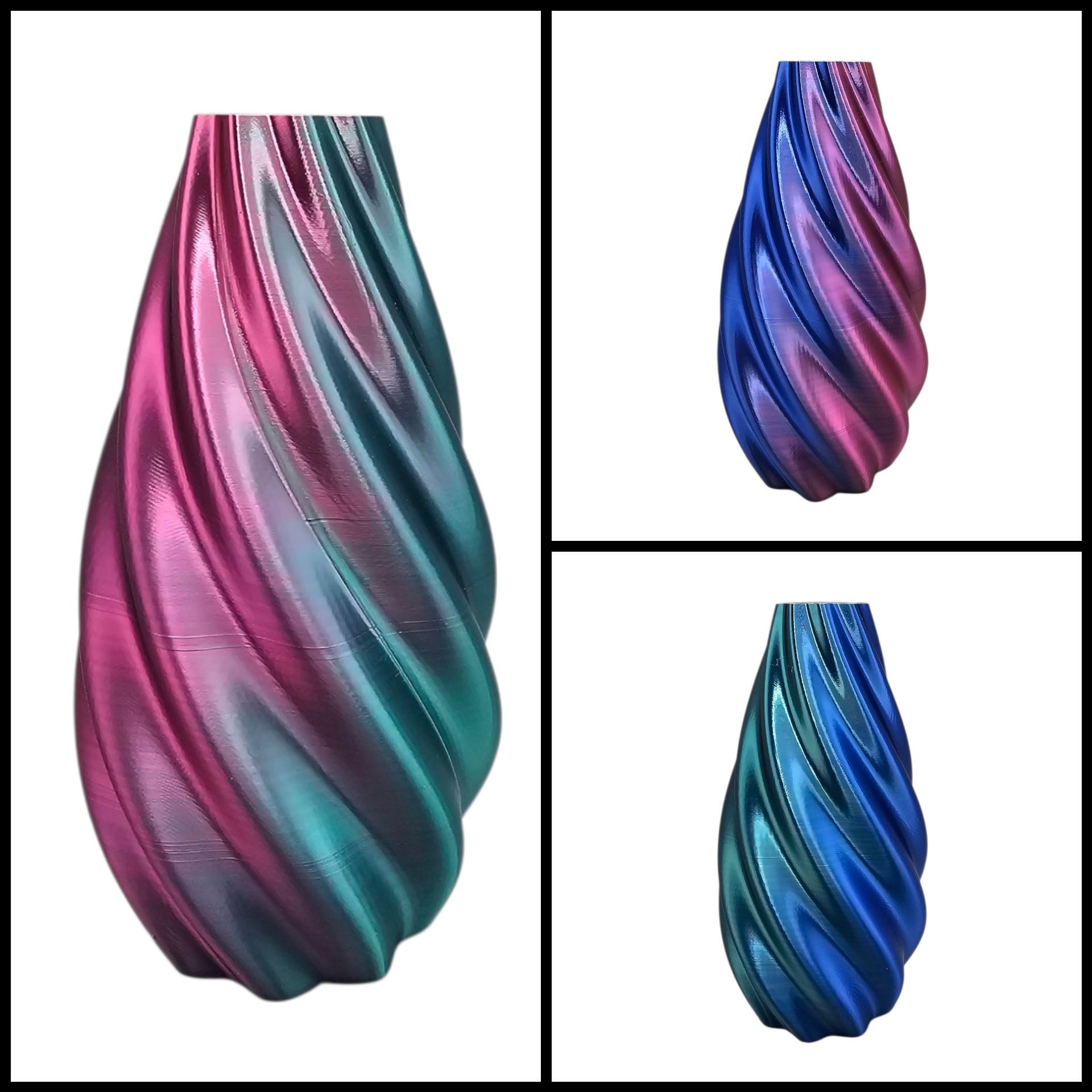 Droog/ zijdebloemenvaasje Kwartz - kleine subtiele vaas - decoratie - 15.5cm