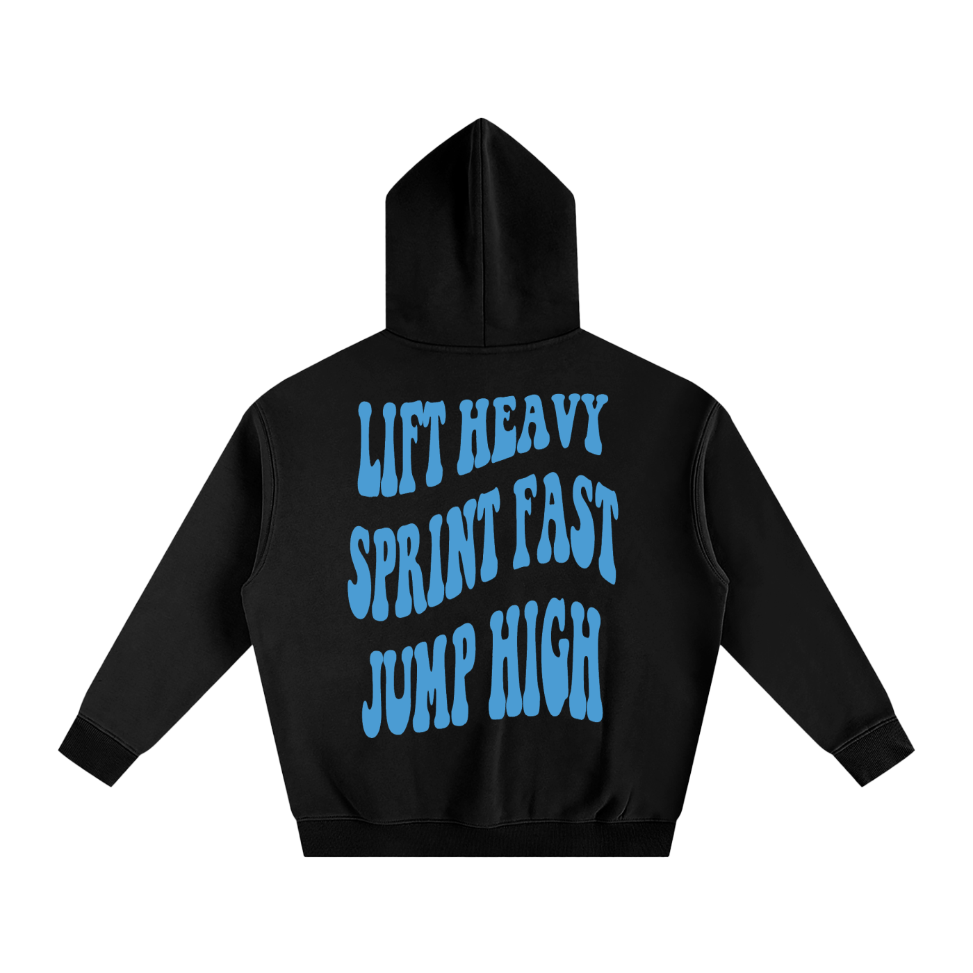 The Blueprint Hoodie - Black/Sky Blue