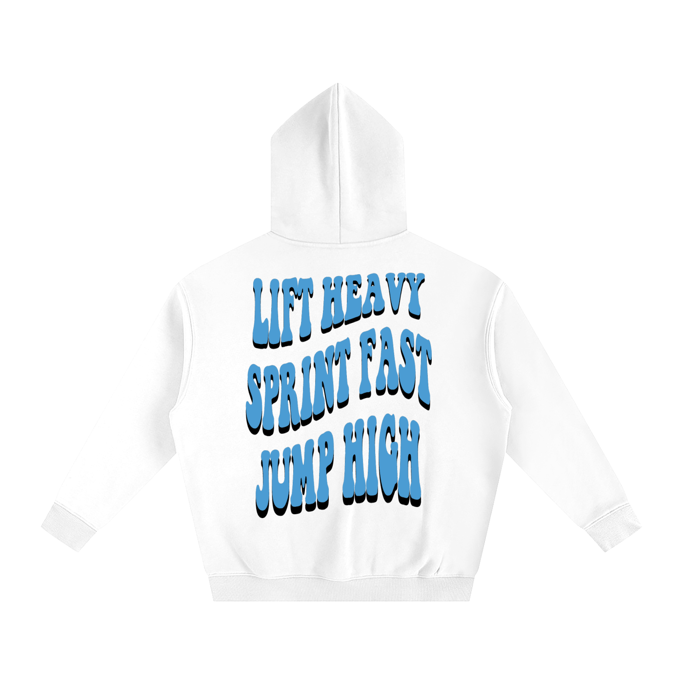 The Blueprint Hoodie - White/Sky Blue