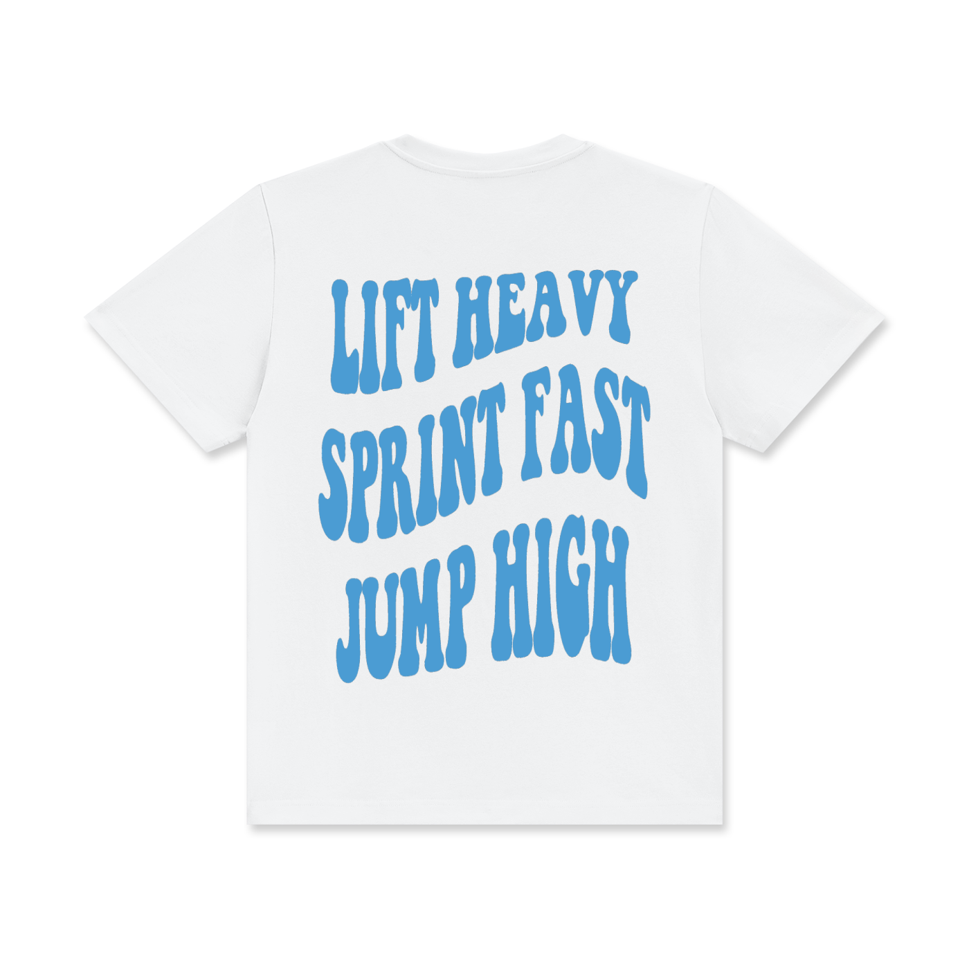 The Blueprint Tee - White/Sky Blue