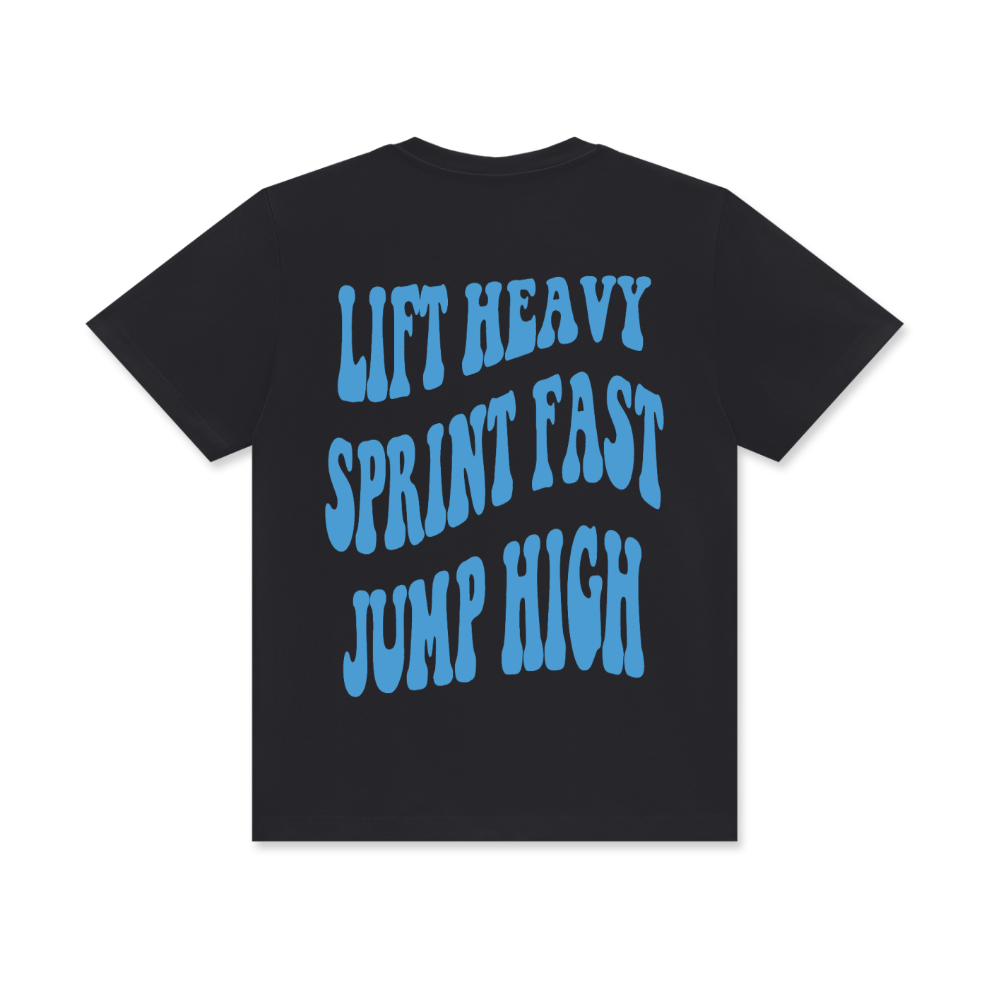 The Blueprint Tee - Black/Sky Blue
