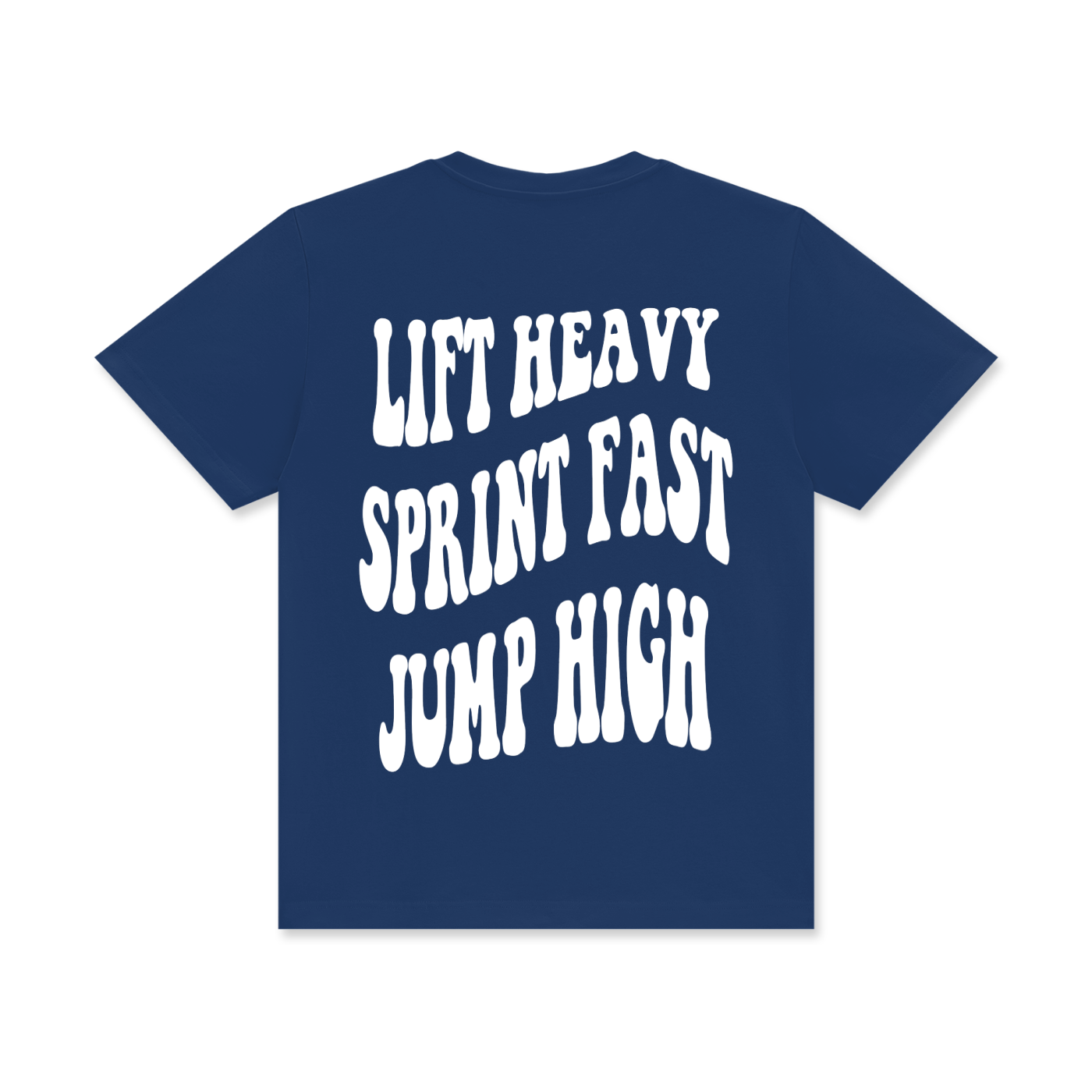 The Blueprint Tee - Navy Blue/White