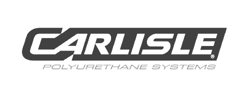 A black and white logo for carlisle polyurethane systems.