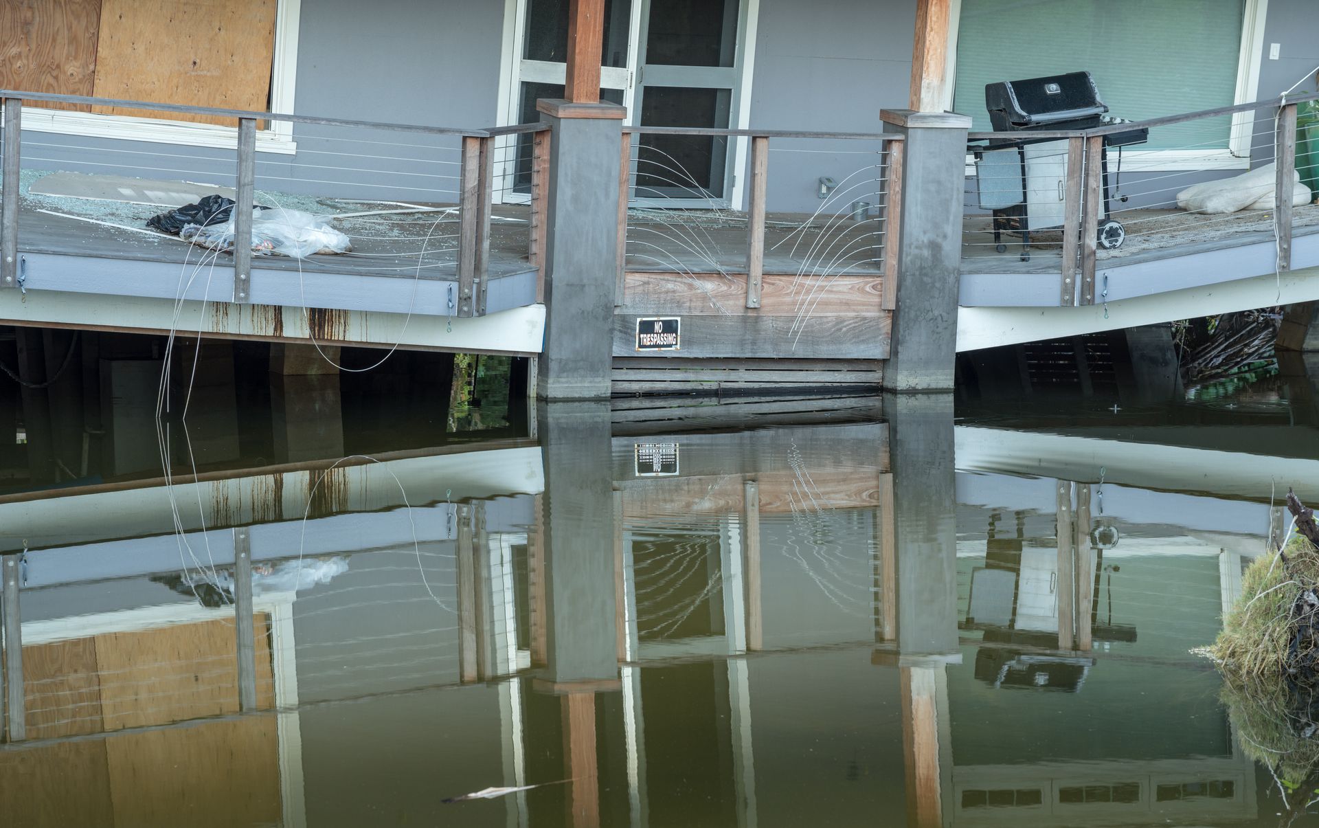 Storm-damaged rental unit in Hawaii highlighting the need for coverage