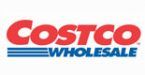 The costco wholesale logo is red and blue on a white background.