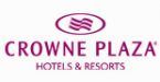 The logo for crowne plaza hotels and resorts.