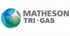 The logo for matheson tri gas is a blue and green globe.