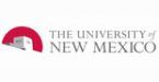 The university of new mexico logo is a red and white logo.