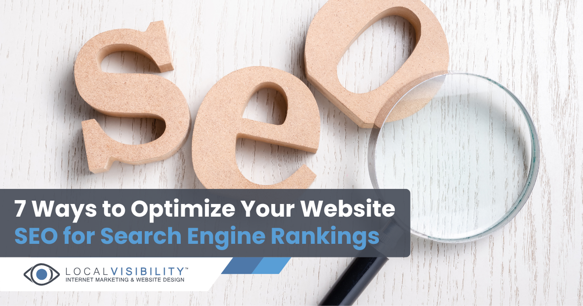 7 Ways to Optimize Your Website SEO for Search Engine Rankings