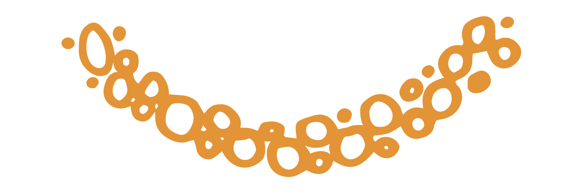 Casa branding graphic yellow circles
