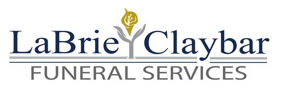 the logo for clay bar funeral home is a funeral home logo .