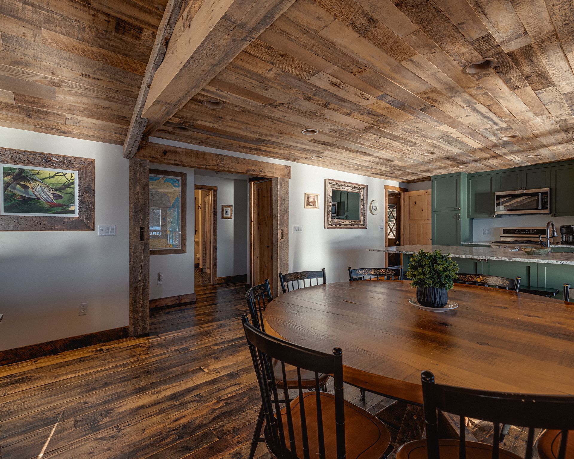 rante, table, dining table, copper stitch