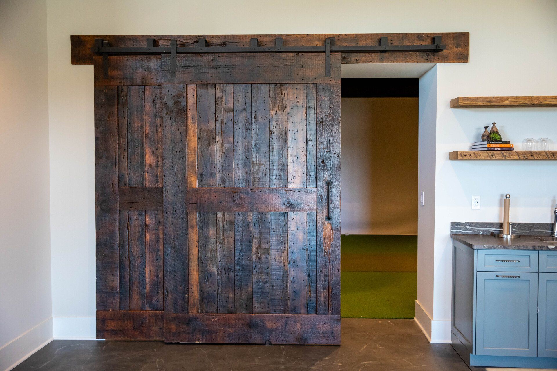 double barn door, sliding barn door, hardware