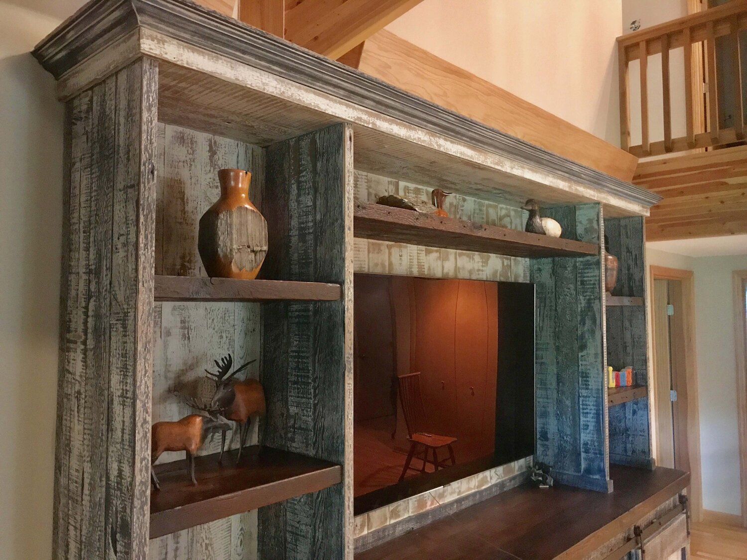 custom, cabinet, shelves, shelving unit