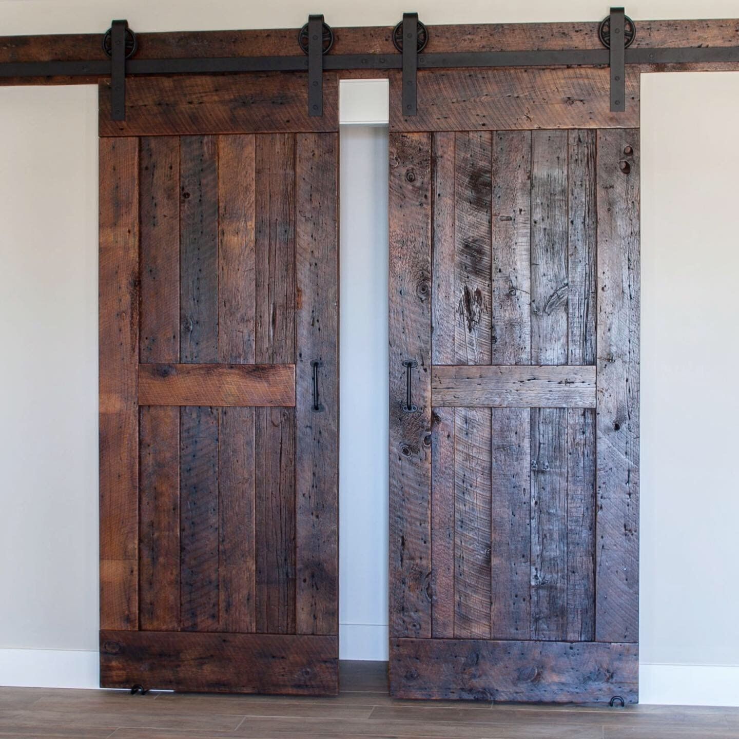 double door, barn door, sliding door