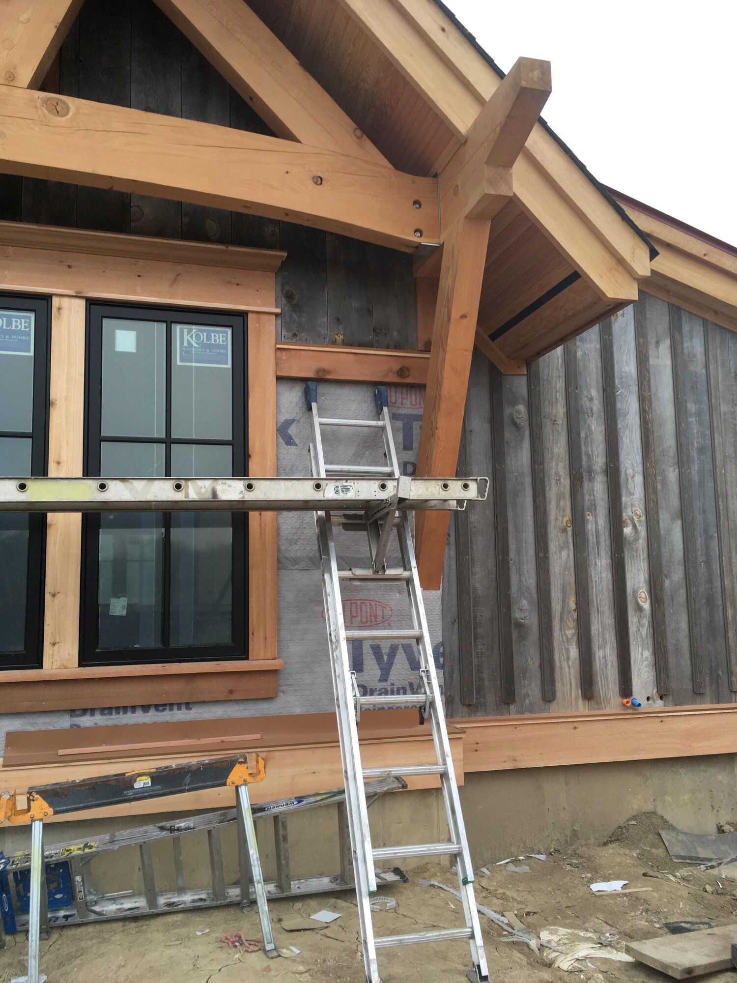 exterior, beams, install, header, posts