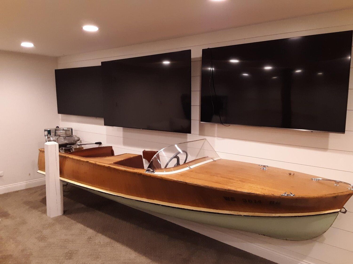 installation, custom, boat, storage, wall cladding, cladding