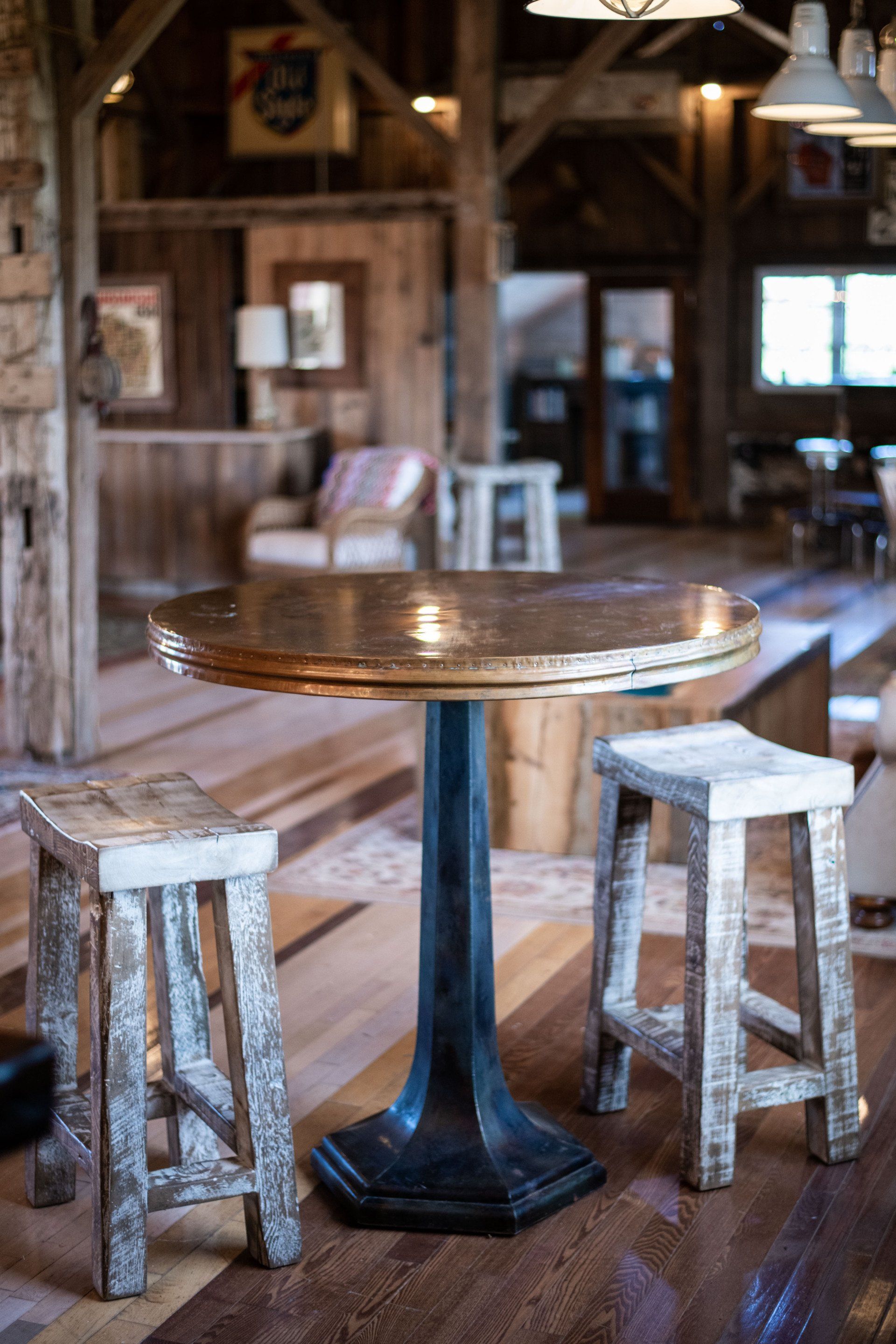 furniture, table, Round, round table, pub table, metal base, stools, bar stools